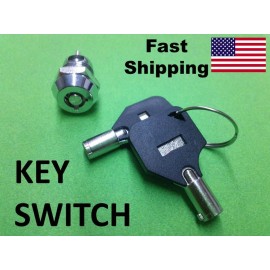 Unbranded KEY Switch ---- On & Off ---- AC - DC volts ---- small hidden switch with 2 keys