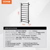 VEVOR 10-Bar Wall Mounted Heated Towel Warmer Rack - 5-Level