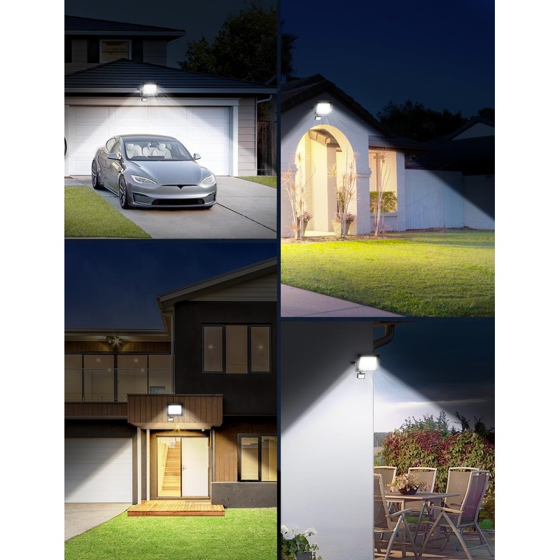 Security Lights Outdoor Motion Sensor 50W, 3 Colours 4500LM PIR