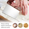 JJUNW 1 Pc Bench Scraper Kitchen, Stainless Steel Dough Scraper