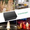 Surface-Mounted Junction Box, Black Electronic Housing, Plastic Covers, for DIY
