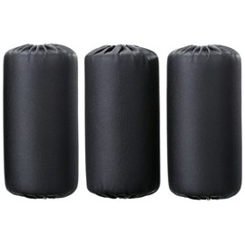 Foam Foot Pads Rollers Set (8"x4"x20mm) for Home Gym Exercise Machines Equipments Replacements with 1 Inch Rod (3 Pack)