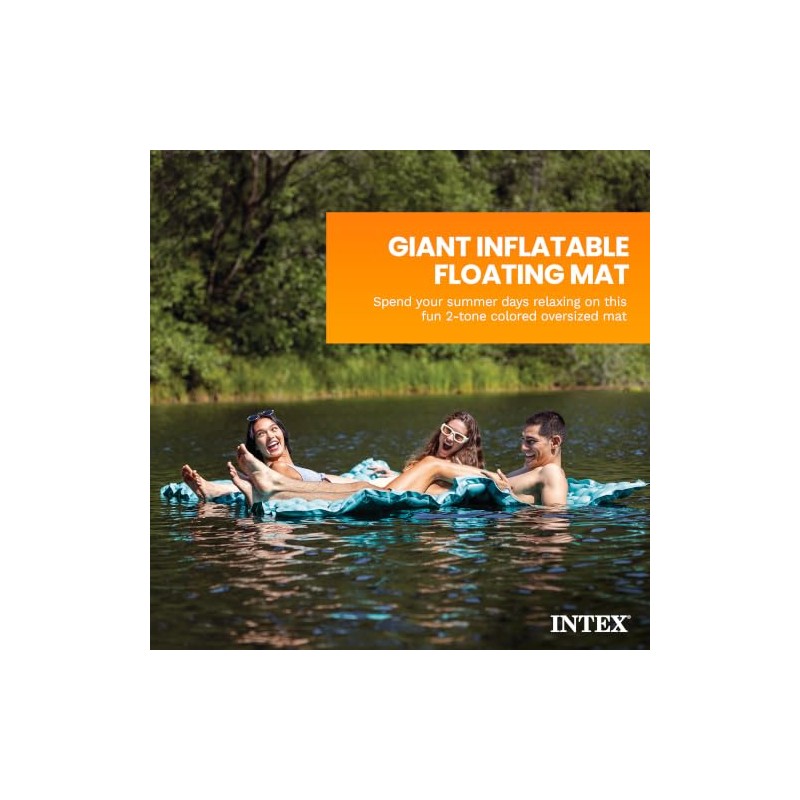 Intex- Tapete inflable , para alberca , 114 X 84