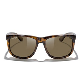 MERRY'S Men's Rectangular Polarized Sunglasses UV400 Protection for Driving Fishing Hiking Golf Outdoor Sport Glasses S8165, Leopard Frame/Brown Lens, Lens Width: 55 Millimeters