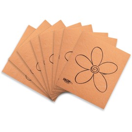 Skoy Cloth, 8-Pack Versatile Swedish Dishcloths for Kitchen and Household Use, Reusable Cleaning Cloths, Planet-Friendly, Dishwasher and Dryer-Safe, Orange