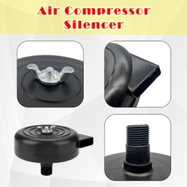 Air Compressor Intake Filter, Silencer Filter Compressor, Air Compressor Silencer Filter 3/8 Inch 16 mm, 16 mm 3/8PT Intake Filter, for Piston Compressor Pack of 2