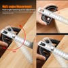 Protractor Angle Ruler, Angle Gauge Tool, Adjustable Stainless Steel Angle