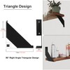 SPOROOT Shelf Bracket, Black, Shelf Angle 10 cm, 90° Triangle