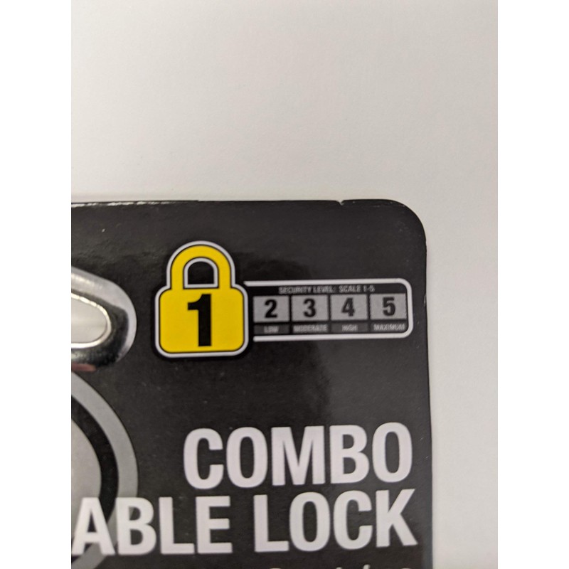 Bell Sports,Inc. Combo Cable Lock 8 mmx5 ft