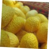 Baluue 50Pcs Natural Silk Ball for Deep Facial Cleansing Exfoliating