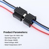 Stacool 2PCS H4 Headlight Connector with 3-Way Headlight Wiring Harness,Female