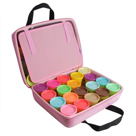 Hermitshell Hard Travel Case for Play-Doh Modeling Compound 40-Pack of Colors 3-Ounce Cans (Only Case) (Pink)