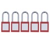 5 Set Lockout Tagout Locks Chrome Plated Nylon Loto Safe