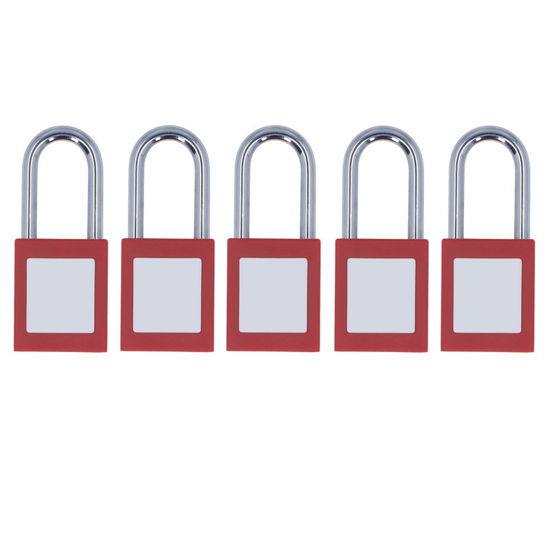 5 Set Lockout Tagout Locks Chrome Plated Nylon Loto Safe