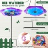 2 Styles Bee Waterer Station for Garden, 1 Hanging and