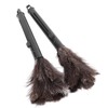2Pcs Retractable Feather Duster Ostrich Feathers Duster with Long Handle