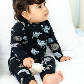 Burt's Bees Baby Boys Footless Pajamas, Sleep and Play Loose Fit, 100% Organic Cotton Soft One-piece PJs, Sizes NB to 6-9 Months