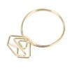 100Pcs Cute Paper Clips Ring Style Anti Slip Sturdy Electroplated