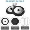 QILUCKY 2 Pcs Sink Plug Replacement,Bath Plug,Kitchen Sink Plug,Bath Plug