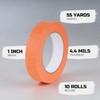 Lichamp 10 Pack Orange Painters Tape 1 inch, Medium Adhesive