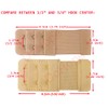 DoHope 3pcs Elastic Adjustable Bra Extender 2 Hook 3 Rows