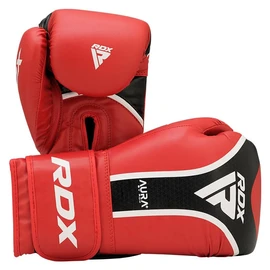 RDX Aura Plus T-17 Boxing Gloves, Red and Black, Training Gloves (Red, 10 Oz)