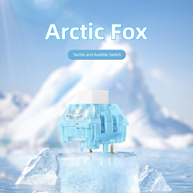 Kailh Arctic Fox Switch Clicky Mechanical Switch Clickies Alternative to