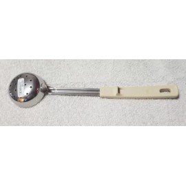 Vollrath 62165 3 oz. Ivory Perforated Stainless Steel Spoodle®