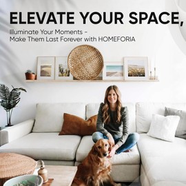 Homeforia 27x40 Poster Frame Brown, High End Oak Wooden Picture Frame 27x40 with 24x36 Mat, 27 x 40 Walnut Frame Matted to 24 x 36 Photo, 40x27 Frames, Tempered Glass, Wall Hook Included, Set of 1