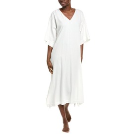 Natori Women's ONSEN Caftan Length: 50", White, Medium