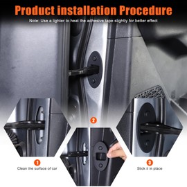 Door Lock Latches Cover Compatible with Toyota Tacoma 2024 2025 2026, Car Door Lock Protector Accessories