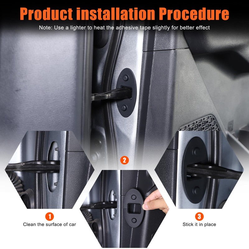 Door Lock Latches Cover Compatible with Toyota Tacoma 2024 2025
