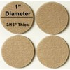 48 Pcs Self Adhesive 1" Round Felt Furniture Pads (Beige,