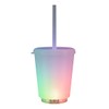 Color Changing LED Light Up Short Tumbler Cup with Lid
