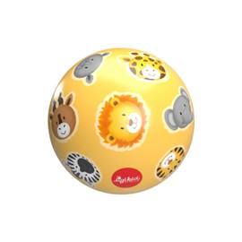SIGIKID 42409 Rubber Ball Zoo PlayQ Girls and Boys Baby Toy Recommended from 1 Year Yellow
