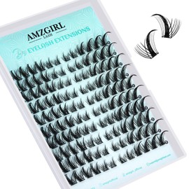 Natural Eyelash Extensions, Pack of 120, Wispy Cluster Lashes, C Curl Lash Extension, Left and Right Cluster Eyelashes, Individual Eyelash Extensions, DIY Eye Eyelash Clusters (Aurora)