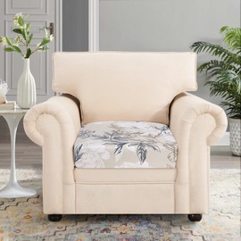 SearchI Stretch Printed Sofa Couch Cushion Covers Replacement Chair Cushion Slipcovers Sofa Seat Cover Furniture Protector Sofa Slipcover Soft with Elastic Bottom(Small,Flower Shadow)