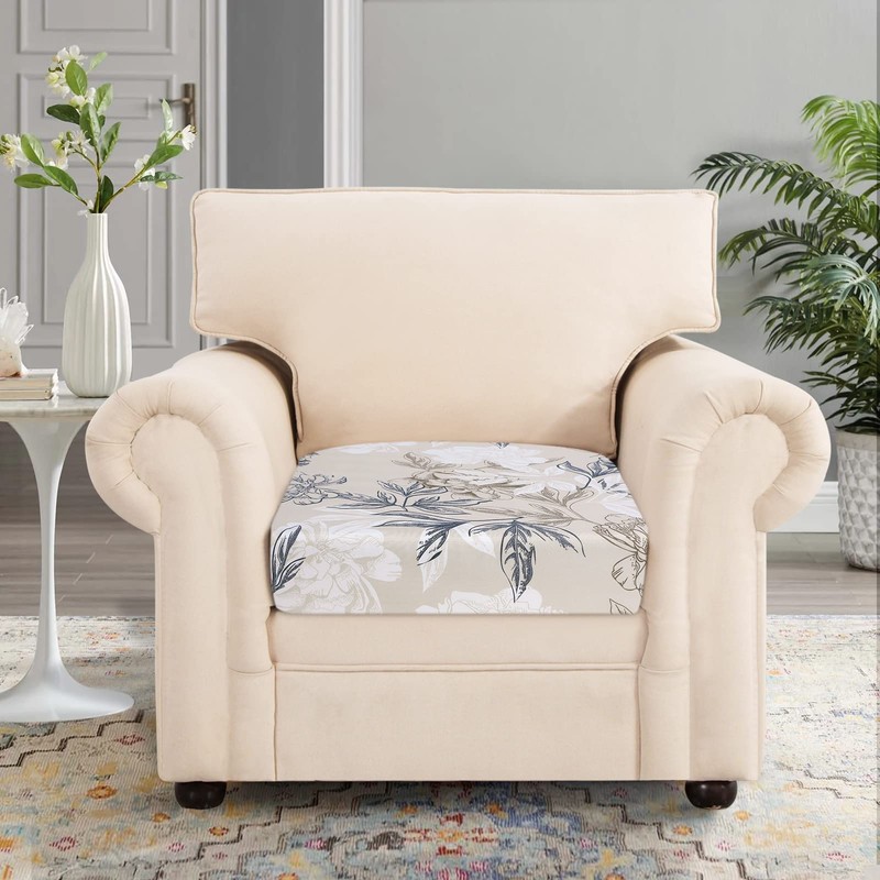 SearchI Stretch Printed Sofa Couch Cushion Covers Replacement Chair Cushion