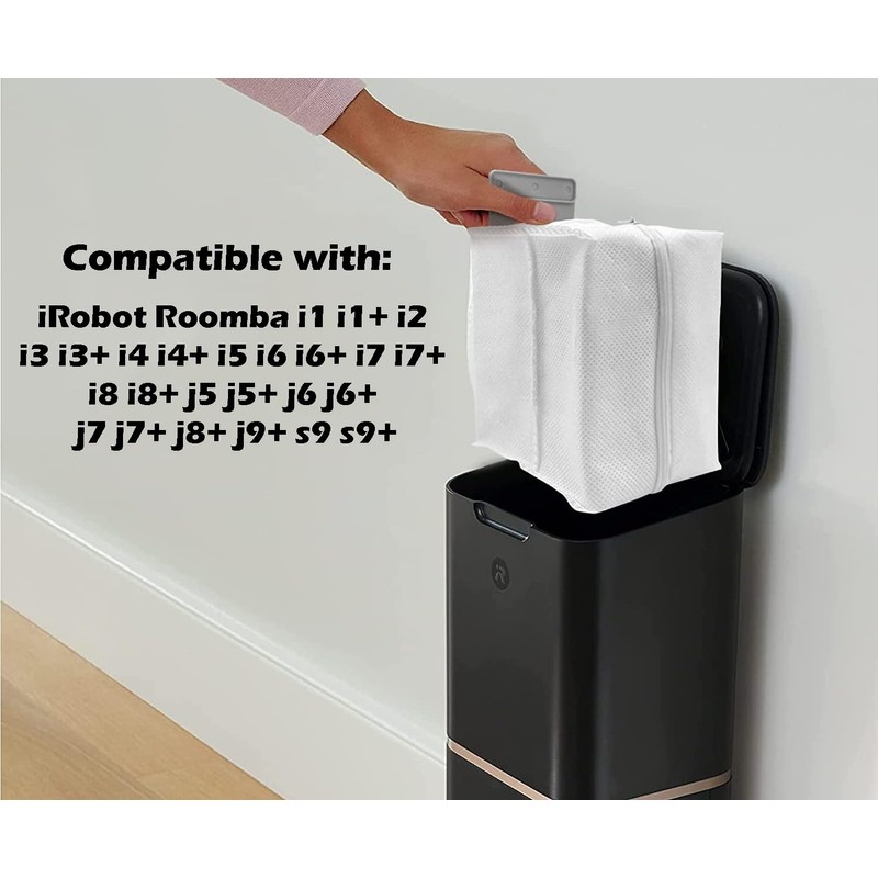 Goodsby 2 Pack Reusable Zippered Dust Bags Compatible with iRobot