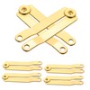 WOONEKY Cedar Chest Lid Stay Hinge 6pcs Small Box Hinges