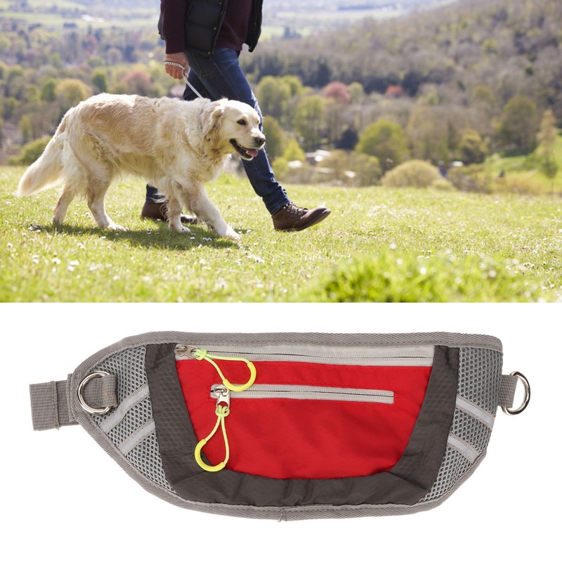 Dog Treat Training Pouch Nylon Multifunction Reflective Strip Pet Treat