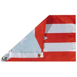 Puerto Rico Light Blue Premium Quality 100D Woven Poly Nylon 12x18 Boat Car Flag