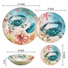 UPware 4-Piece 6 Inch Melamine Dessert Plates Appetizer Dinner Plates