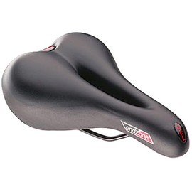 Point Damen Fahrradsattel endzone - hergestellt im Vakuum-Technologie-Verfahren - Trekking, schwarz