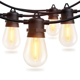 addlon 50FT LED Outdoor String Lights with Edison Shatterproof Bulbs