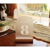 ORGANTEAM ORGANTEAM Wedding Table Numbers 21-25, Acrylic Arch Signs with