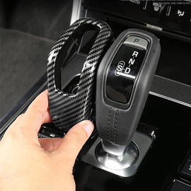 ZiWen New Interior Trim Center Gear Shift Knob Cover Accessories for Land Range Rover Sport Evoque Discovery Sport 2020 2021 2022 2023 (Carbon Fiber Print)