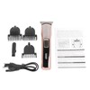 Electric Hair Clipper USB Rechargeable Hair Grooming Trimmer with 3