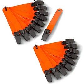20pcs 3" Orange Reflective Tree Marker Ribbons (Pack of 20) - Highly Reflective Hanging Trail Marking Reflectors for Hiking or Hunting