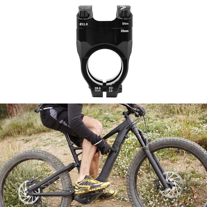 Gurtt Mountain Bike Stem Handlebar 35mm for Improved Control and